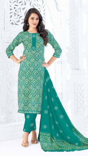 teal-green-printed-cotton-kurti-set