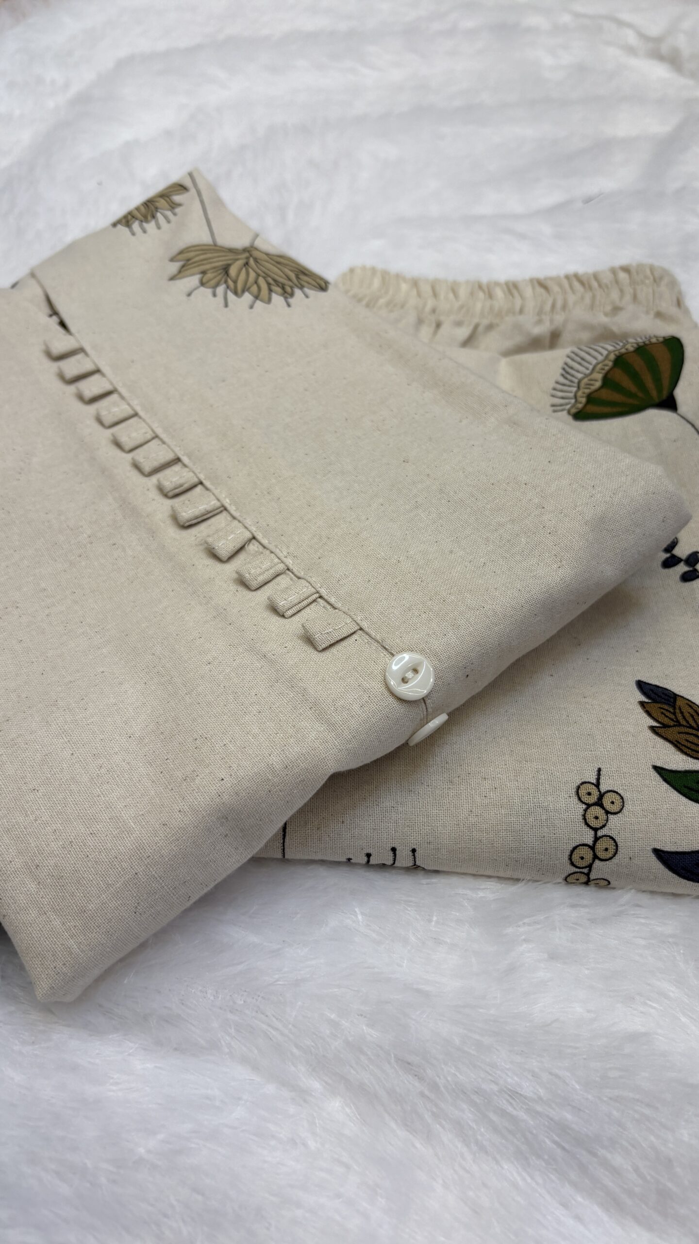 ivory floral printed 2 piece co ord set ivory floral printed 2 piece co ord set