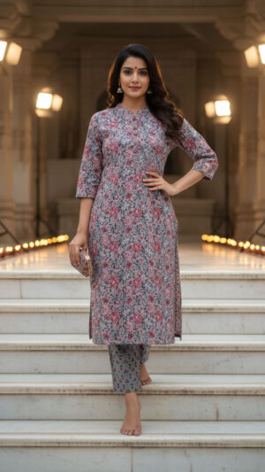 a-grey-floral-printed-two-piece